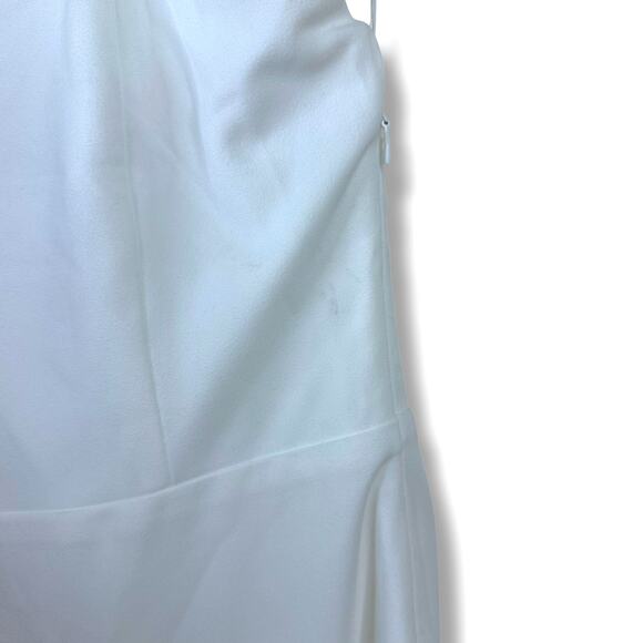 Lulus NWT Romantic Glow White Backless Pearl Bow Wedding Gown Maxi Dress XL - Picture 13 of 13